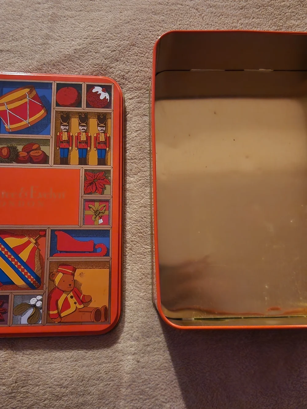 Crabtree & Evelyn Orange Holiday Keepsake Tin